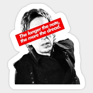 The Longer The Note, The More The Dread - Superhans Peep Show Sticker